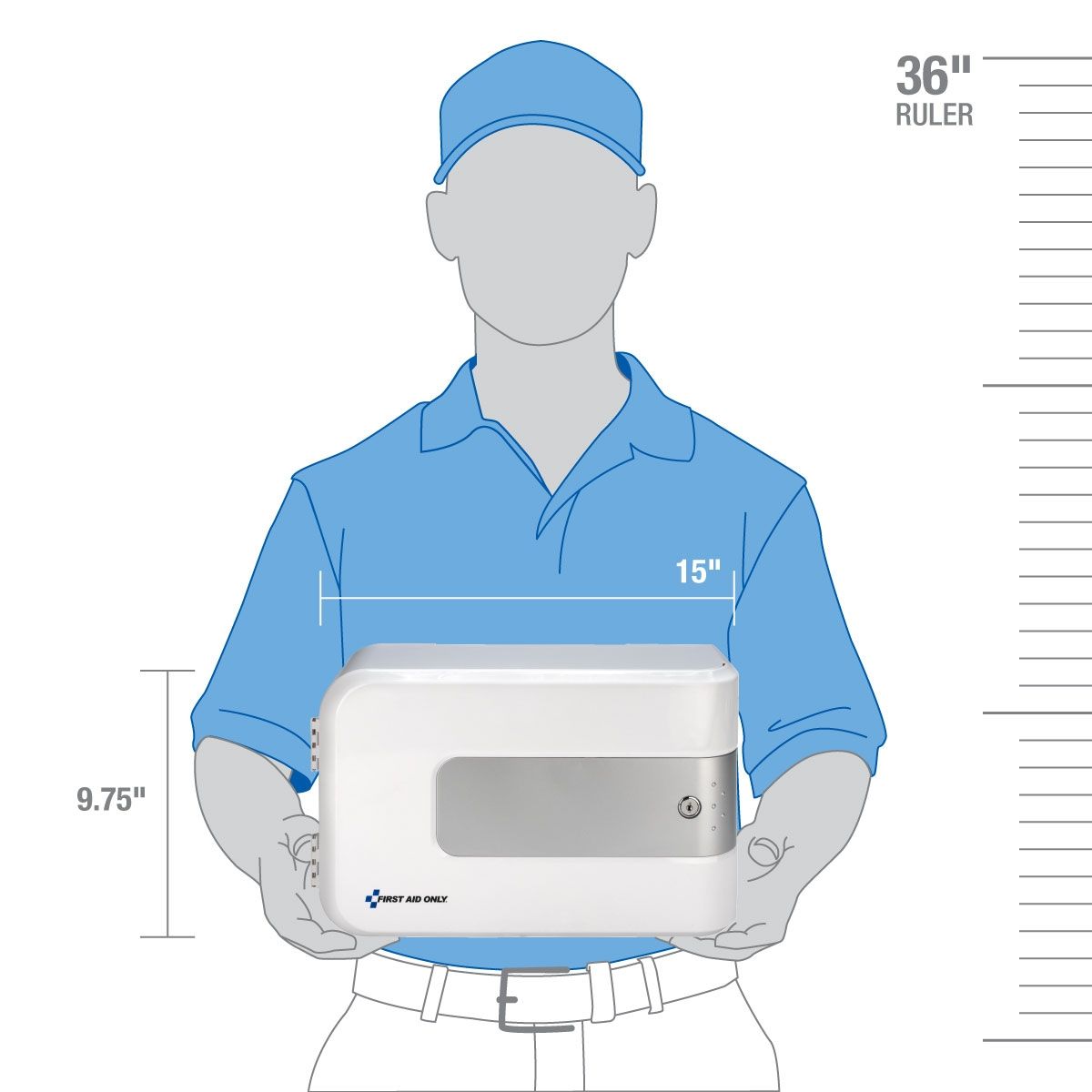 First Aid Only SmartCompliance Complete Empty Lockable Station 91105 First Aid Only SmartCompliance Complete Empty Lockable Station 91105